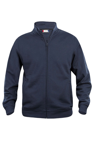 FELPA UNISEX ZIP CLIQUE: felpa cardigan modello con colletto alto senza cappuccio facile manutenzione...